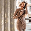 Zasłona gotowa Celia 140x250 beżowa złota kwiaty welurowa na przelotkach Eurofirany Zasłona gotowa Celia 140x250 beżowa złota kwiaty welurowa na przelotkach Eurofirany