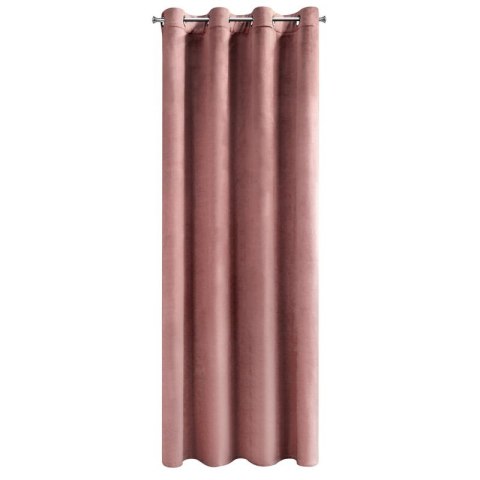 Zasłona gotowa na przelotkach 140x250 różowa ciemna welurowa Rosa Zasłona gotowa na przelotkach 140x250 różowa ciemna welurowa Rosa