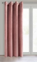 Zasłona gotowa na przelotkach 140x250 różowa ciemna welurowa Rosa Zasłona gotowa na przelotkach 140x250 różowa ciemna welurowa Rosa