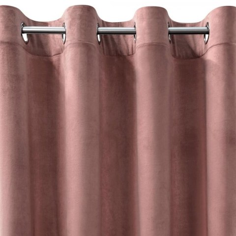 Zasłona gotowa na przelotkach 140x250 różowa ciemna welurowa Rosa Zasłona gotowa na przelotkach 140x250 różowa ciemna welurowa Rosa