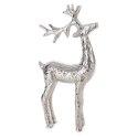Figurka świąteczna Jeleń 14x5x31 srebrna Eurofirany Figurka świąteczna Jeleń 14x5x31 srebrna Eurofirany