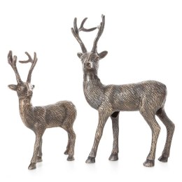 Figurka świąteczna Jeleń 22x9x42 stalowa Eurofirany