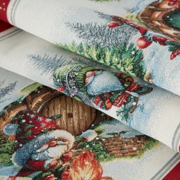 Obrus bieżnik 45x140 naturalny kolorowy świąteczny Eurofirany