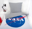 Pościel bawełniana 140x200 Nasa biała niebieska czerwona Pościel bawełniana 140x200 Nasa biała niebieska czerwona