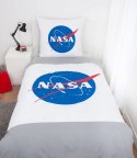 Pościel bawełniana 140x200 Nasa biała niebieska czerwona Pościel bawełniana 140x200 Nasa biała niebieska czerwona