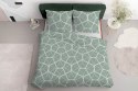 Pościel satynowa 160x200 5232 A seledynowa ciemna kremowa geometria Home Satin 59 Pościel satynowa 160x200 5232 A seledynowa ciemna kremowa geometria Home Satin 59