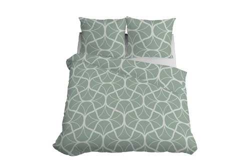 Pościel satynowa 160x200 5232 A seledynowa ciemna kremowa geometria Home Satin 59 Pościel satynowa 160x200 5232 A seledynowa ciemna kremowa geometria Home Satin 59