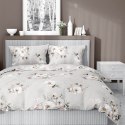Pościel satynowa 160x200 5233 B beżowa cappuccino biała pudrowa kwiaty Home Satin 59 Pościel satynowa 160x200 5233 B beżowa cappuccino biała pudrowa kwiaty Home Satin 59