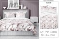 Pościel satynowa 160x200 5235 B różowa pudrowa biała kwiaty Home Satin 59