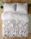Pościel satynowa 160x200 5235 B różowa pudrowa biała kwiaty Home Satin 59