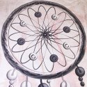 Pościel satynowa 180x200 22406 granatowa różowa pudrowa pióra bawełniana Panel