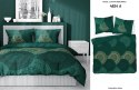 Pościel satynowa 180x200 4824 A zielona butelkowa złota geometria Home Satin 59 Pościel satynowa 180x200 4824 A zielona butelkowa złota geometria Home Satin 59