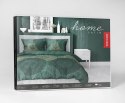 Pościel satynowa 180x200 4824 A zielona butelkowa złota geometria Home Satin 59 Pościel satynowa 180x200 4824 A zielona butelkowa złota geometria Home Satin 59
