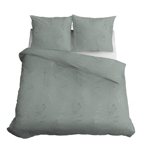 Pościel satynowa 180x200 4826 B seledynowa ciemna liście Home Satin 59 Pościel satynowa 180x200 4826 B seledynowa ciemna liście Home Satin 59