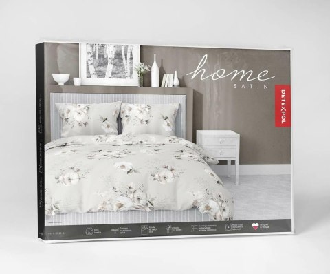 Pościel satynowa 220x200 5233 B beżowa cappuccino biała pudrowa kwiaty Home Satin 59 Pościel satynowa 220x200 5233 B beżowa cappuccino biała pudrowa kwiaty Home Satin 59