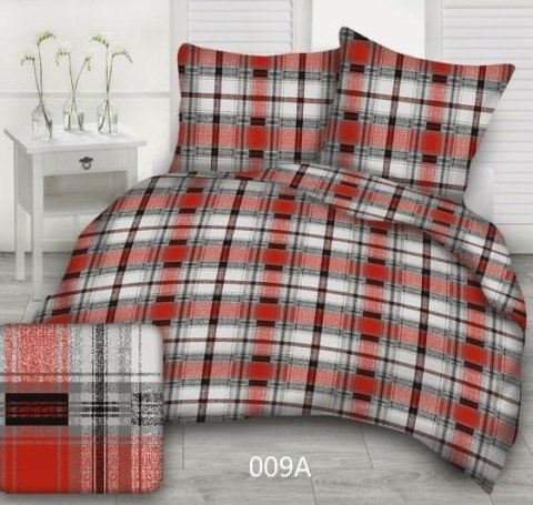 Pościel z kory 160x200 009 A Krata Krzyś czerwona szara guziki 100% bawełna gruba Pościel z kory 160x200 009 A Krata Krzyś czerwona szara guziki 100% bawełna gruba