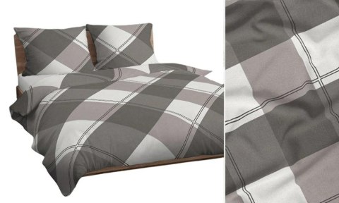 Poszewka bawełniana 40x40 szara ciemna beżowa biała kratka 4746 B bawełna Max Poszewka bawełniana 40x40 szara ciemna beżowa biała kratka 4746 B bawełna Max