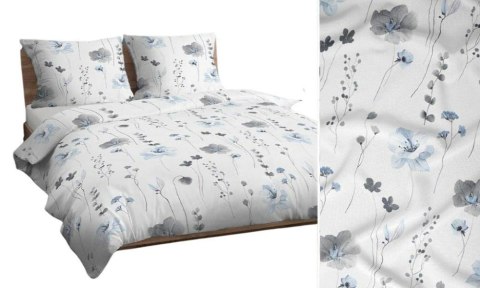 Poszewka bawełniana 50x60 biała szara niebieska kwiaty 4738 B bawełna Max Poszewka bawełniana 50x60 biała szara niebieska kwiaty 4738 B bawełna Max