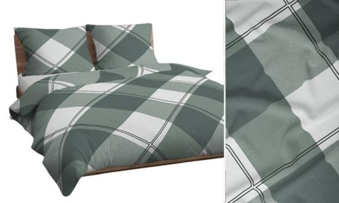 Poszewka bawełniana 50x60 zielona biała kratka 4746 C bawełna Max Poszewka bawełniana 50x60 zielona biała kratka 4746 C bawełna Max
