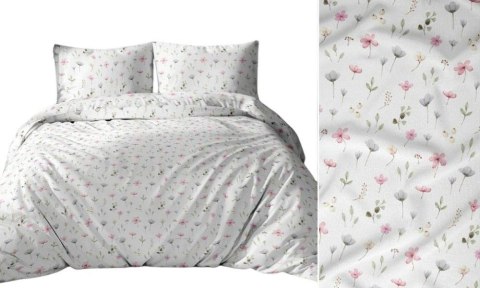 Poszewka bawełniana 70x80 biała różowa zielona kwiaty gałązki 3698 A bawełna Max Poszewka bawełniana 70x80 biała różowa zielona kwiaty gałązki 3698 A bawełna Max