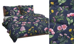 Poszewka bawełniana 70x80 granatowa zielona różowa żółta 4742 B bawełna Max