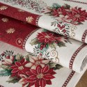 Poszewka świąteczna 45x45 naturalna kremowa czerwona gobelinowa Eurofirany Poszewka świąteczna 45x45 naturalna kremowa czerwona gobelinowa Eurofirany