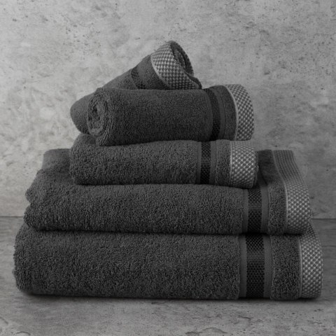 Ręcznik Abbie 30x50 czarny 500 g/m2 frotte bawełniany Eurofirany Ręcznik Abbie 30x50 czarny 500 g/m2 frotte bawełniany Eurofirany