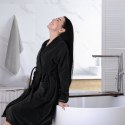 Szlafrok welurowy M/L czarny bawełniany Eva Minge Eurofirany Szlafrok welurowy M/L czarny bawełniany Eva Minge Eurofirany