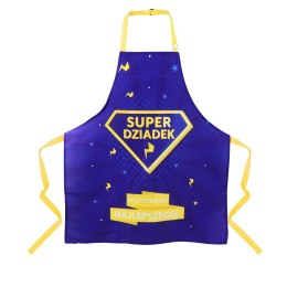 Fartuch kuchenny 75x65 fioletowy żółta Super Dziadek