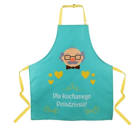 Fartuch kuchenny 75x65 turkusowa Dla Kochanego Dziadziusia Fartuch kuchenny 75x65 turkusowa Dla Kochanego Dziadziusia