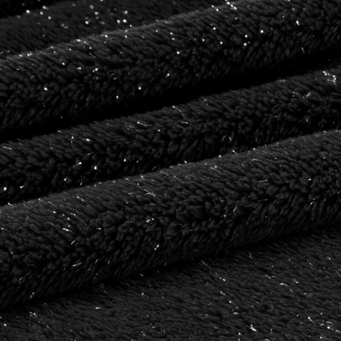 Koc narzuta z mikrofibry typu flano 150x200 Blink czarna D91 Koc narzuta z mikrofibry typu flano 150x200 Blink czarna D91