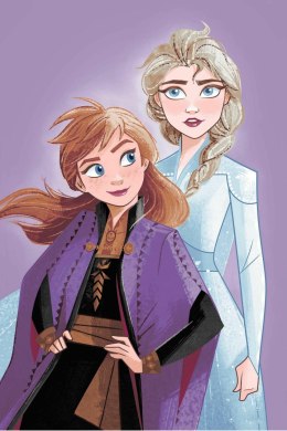 Koc z mkrofibry 100x150 Frozen Kraina Lodu Anna Elsa fioletowy JF24