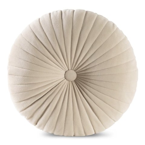 Poduszka dekoracyjna 40 cm Velvet 68 beżowa welurowa okrągła Eurofirany Poduszka dekoracyjna 40 cm Velvet 68 beżowa welurowa okrągła Eurofirany