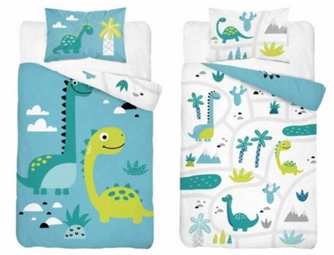 Pościel bawełniana 100x135 5135 A Dinozaury niebieska zielona dziecięca do łóżeczka jedna poszewka 40x60 Mayamoo 26 Pościel bawełniana 100x135 5135 A Dinozaury niebieska zielona dziecięca do łóżeczka jedna poszewka 40x60 Mayamoo 26