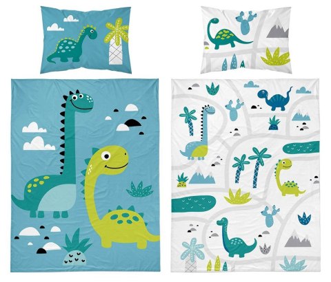 Pościel bawełniana 100x135 5135 A Dinozaury niebieska zielona dziecięca do łóżeczka jedna poszewka 40x60 Mayamoo 26 Pościel bawełniana 100x135 5135 A Dinozaury niebieska zielona dziecięca do łóżeczka jedna poszewka 40x60 Mayamoo 26