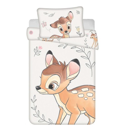 Pościel bawełniana 100x135 Bambi sarenka beżowa do łóżeczka 4768 poszewka 40x60 JF24 Pościel bawełniana 100x135 Bambi sarenka beżowa do łóżeczka 4768 poszewka 40x60 JF24