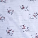 Pościel bawełniana 100x135 kotek Marie Cat Bow biała szara poszewka 40x60 JF24 Pościel bawełniana 100x135 kotek Marie Cat Bow biała szara poszewka 40x60 JF24
