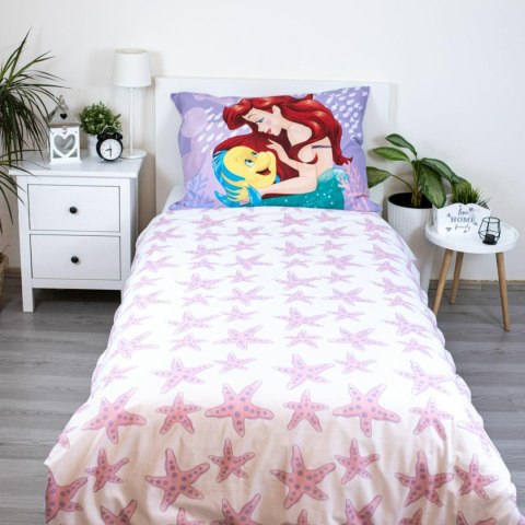 Pościel bawełniana 140x200 Arielka różowa poszewka 70x80 JF24 Pościel bawełniana 140x200 Arielka różowa poszewka 70x80 JF24