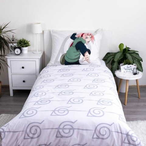 Pościel bawełniana 140x200 Naruto szara kolorowa poszewka 70x90 JF24 Pościel bawełniana 140x200 Naruto szara kolorowa poszewka 70x90 JF24