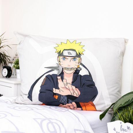 Pościel bawełniana 140x200 Naruto szara kolorowa poszewka 70x90 JF24 Pościel bawełniana 140x200 Naruto szara kolorowa poszewka 70x90 JF24