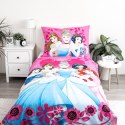 Pościel bawełniana 140x200 Princess Księżniczki różowa poszewka 70x90 JF24 Pościel bawełniana 140x200 Princess Księżniczki różowa poszewka 70x90 JF24