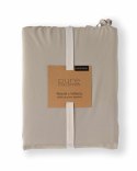 Pościel bawełniana 160x200 taupe jednobarwna z falbanką Pure 23 Pościel bawełniana 160x200 taupe jednobarwna z falbanką Pure 23