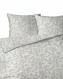Pościel bawełniana 220x200 5237 A ekri niebieska zielona Lame Percale Pościel bawełniana 220x200 5237 A ekri niebieska zielona Lame Percale