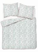 Pościel bawełniana 220x200 5237 B biała różowa zielona Lame Percale Pościel bawełniana 220x200 5237 B biała różowa zielona Lame Percale
