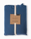 Pościel bawełniana 220x200 denim jednobarwna z falbanką Pure 23 Pościel bawełniana 220x200 denim jednobarwna z falbanką Pure 23
