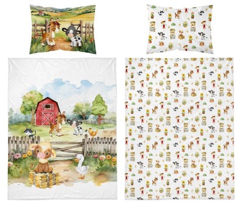 Pościel bawełniana 90x120 5140 A Farma zwierzątka zielona żółta biała dziecięca do łóżeczka jedna poszewka 40x60 Mayamoo 26 Pościel bawełniana 90x120 5140 A Farma zwierzątka zielona żółta biała dziecięca do łóżeczka jedna poszewka 40x60 Mayamoo 26