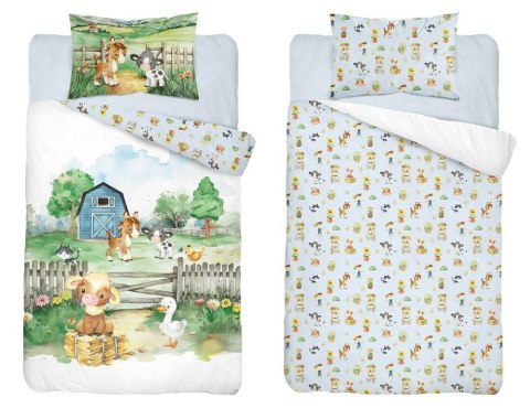 Pościel bawełniana 90x120 5140 B Farma zwierzątka zielona biała dziecięca do łóżeczka jedna poszewka 40x60 Mayamoo 26 Pościel bawełniana 90x120 5140 B Farma zwierzątka zielona biała dziecięca do łóżeczka jedna poszewka 40x60 Mayamoo 26