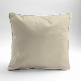 Poszewka satynowa 40x40 beżowa jasna z lamówką Mako Satin 62