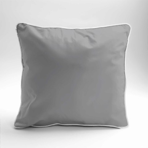 Poszewka satynowa 40x40 szara jasna z lamówką Mako Satin 62 Poszewka satynowa 40x40 szara jasna z lamówką Mako Satin 62