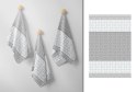 Ścierka kuchenna 40x60 Carino szara 002 żakardowa bawełniana Ścierka kuchenna 40x60 Carino szara 002 żakardowa bawełniana
